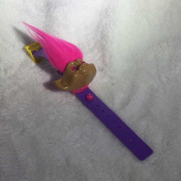Hot Pink “Troll Watch” w/ Lavender band - Picture 3 of 5
